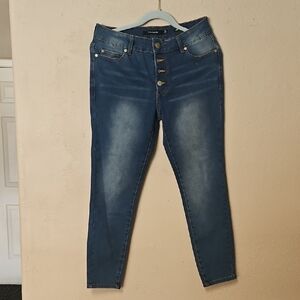 Tahari High Rise Blue Jeans